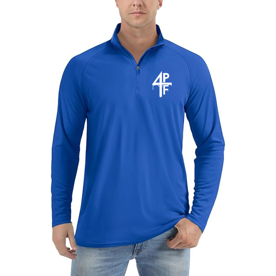 Men's 4PF Lightweight Quarter-Zip Athletic Shirt – Long Sleeve Polyester Wear