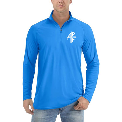 Men's 4PF Lightweight Quarter-Zip Athletic Shirt – Long Sleeve Polyester Wear