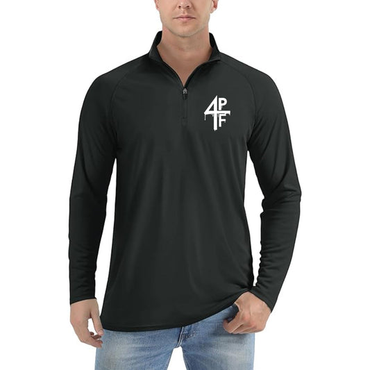 Men's 4PF Lightweight Quarter-Zip Athletic Shirt – Long Sleeve Polyester Wear