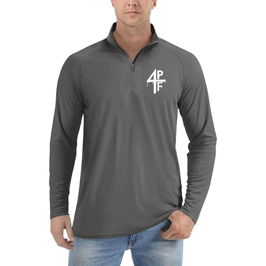 Men's 4PF Lightweight Quarter-Zip Athletic Shirt – Long Sleeve Polyester Wear