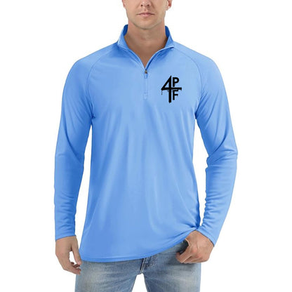 Men's 4PF Lightweight Quarter-Zip Athletic Shirt – Long Sleeve Polyester Wear
