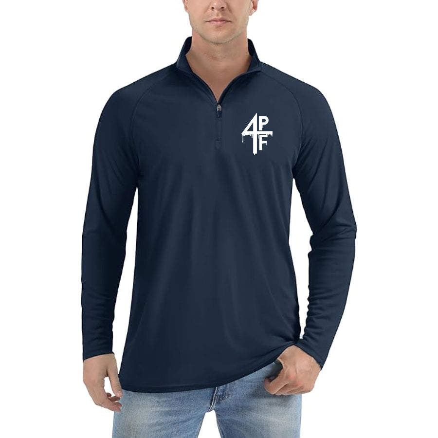 Men's 4PF Lightweight Quarter-Zip Athletic Shirt – Long Sleeve Polyester Wear