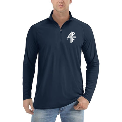 Men's 4PF Lightweight Quarter-Zip Athletic Shirt – Long Sleeve Polyester Wear