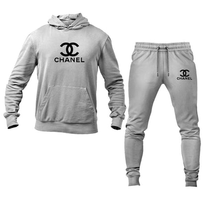 Men's Chanel Hoodie Joggers Set