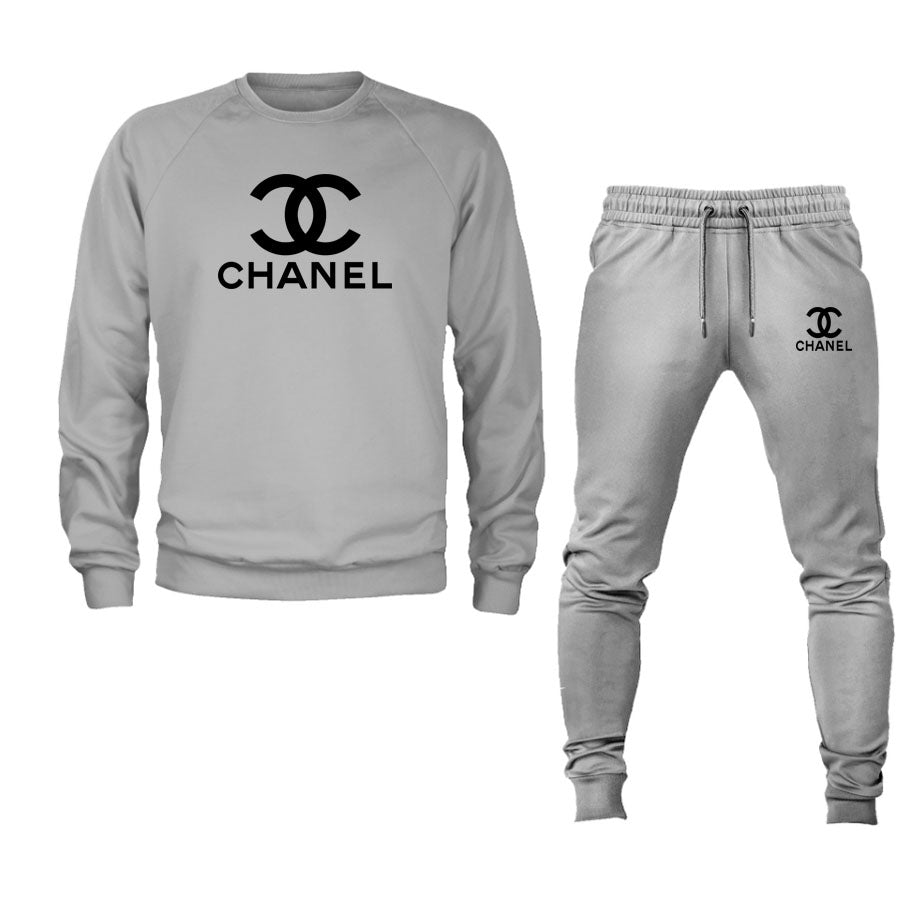 Men's Chanel Crewneck Sweatshirt Joggers Suit