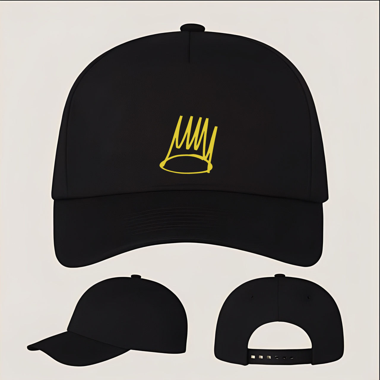J. Cole Crown Five Panel Twill Snapback Cap