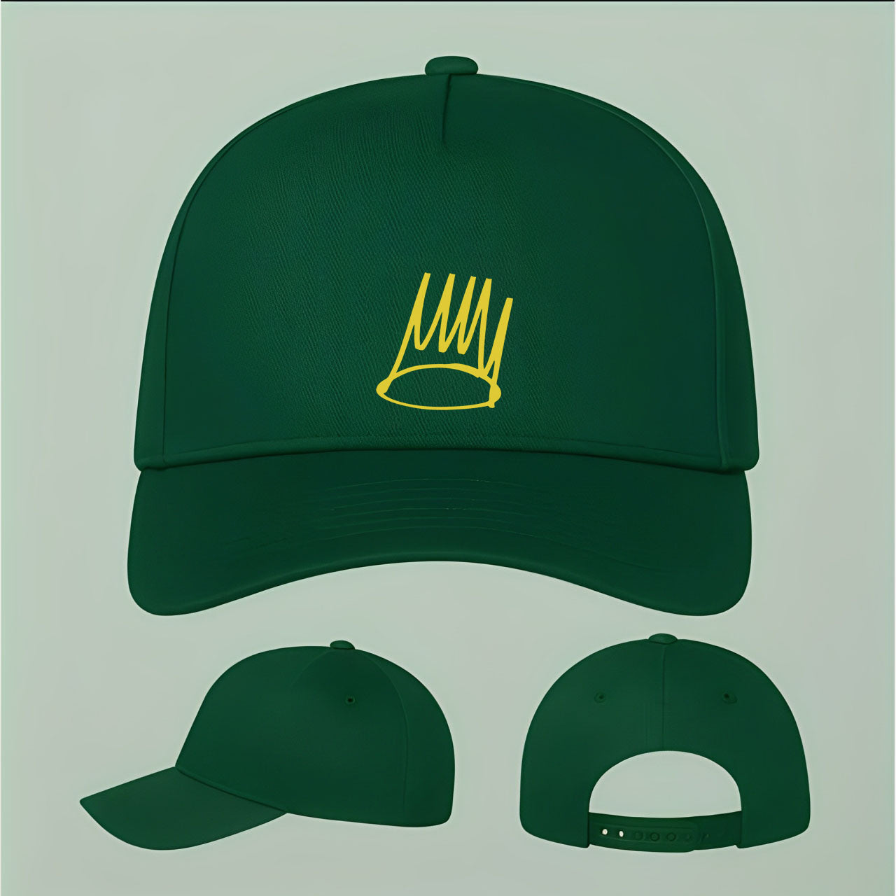 J. Cole Crown Five Panel Twill Snapback Cap