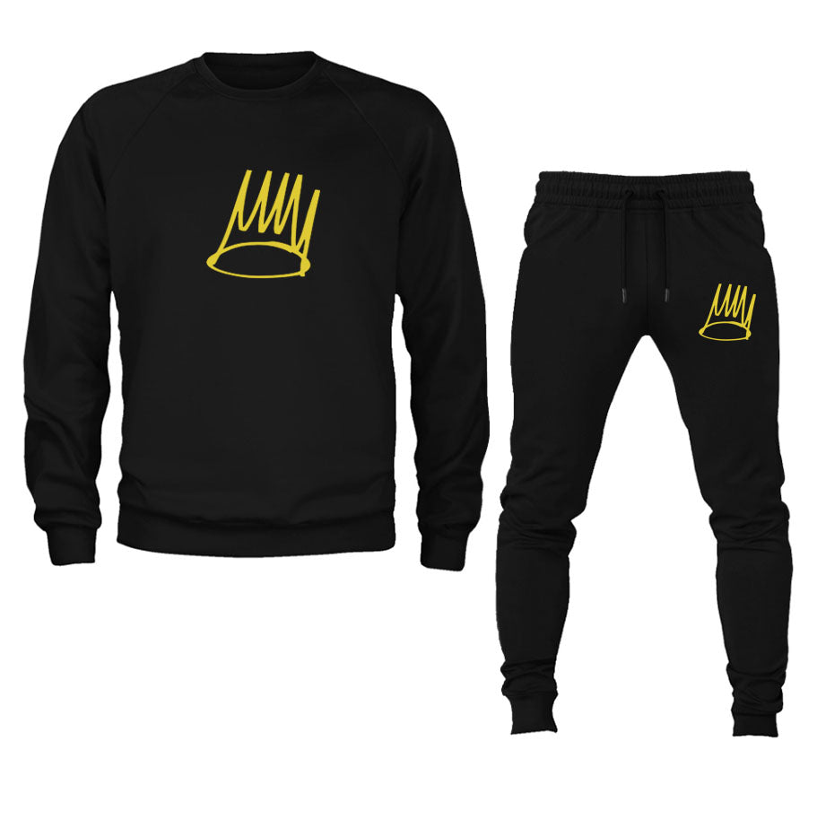 Men's J. Cole Crown Crewneck Sweatshirt Joggers Suit