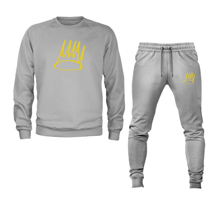 Men's J. Cole Crown Crewneck Sweatshirt Joggers Suit