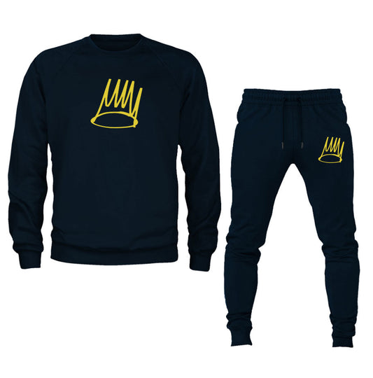 Men's J. Cole Crown Crewneck Sweatshirt Joggers Suit