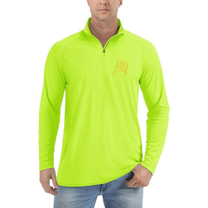 Men's J. Cole Crown Lightweight Quarter-Zip Athletic Shirt – Long Sleeve Polyester Wear